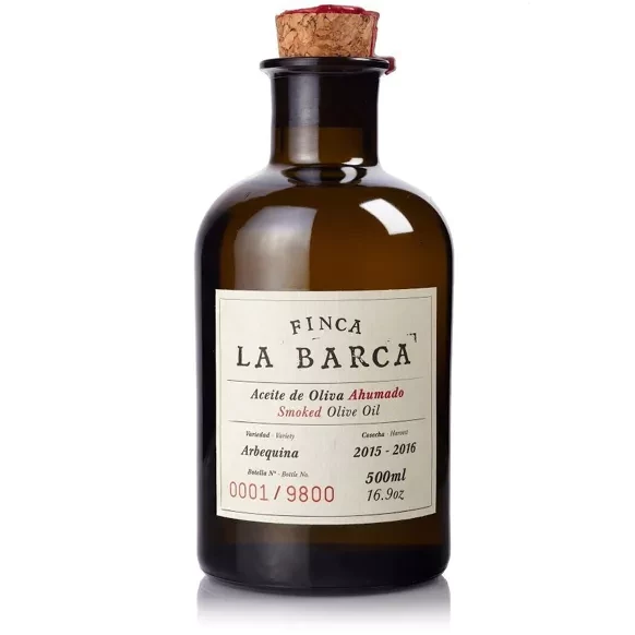Smoked olive oil 500ml bottle Finca la Barca