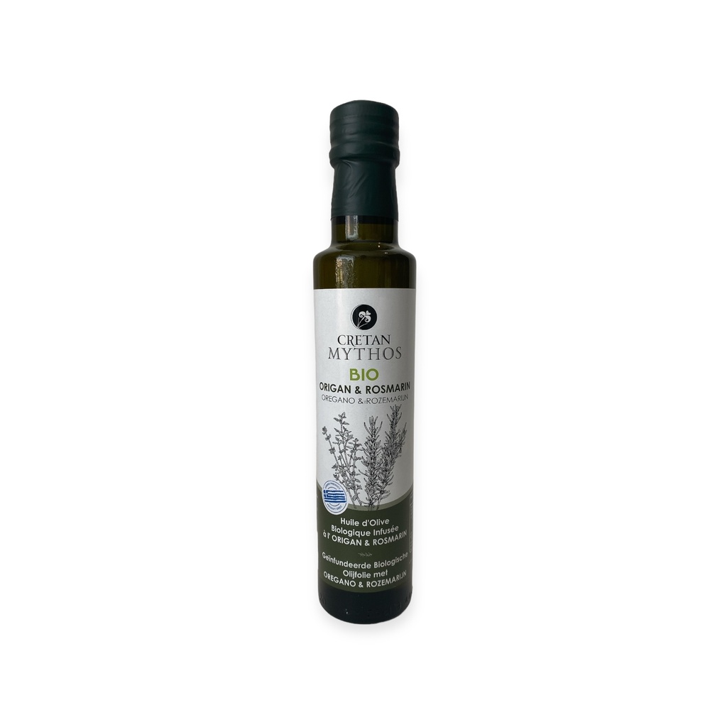 Cretan Mythos - Olijfolie met oregano en rozemarijn 250ml Bio