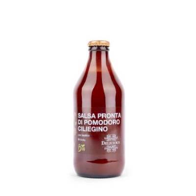 Delicious Food and Gourmet - salsa pronta di pomodoro ciliegino BIO 330 gram